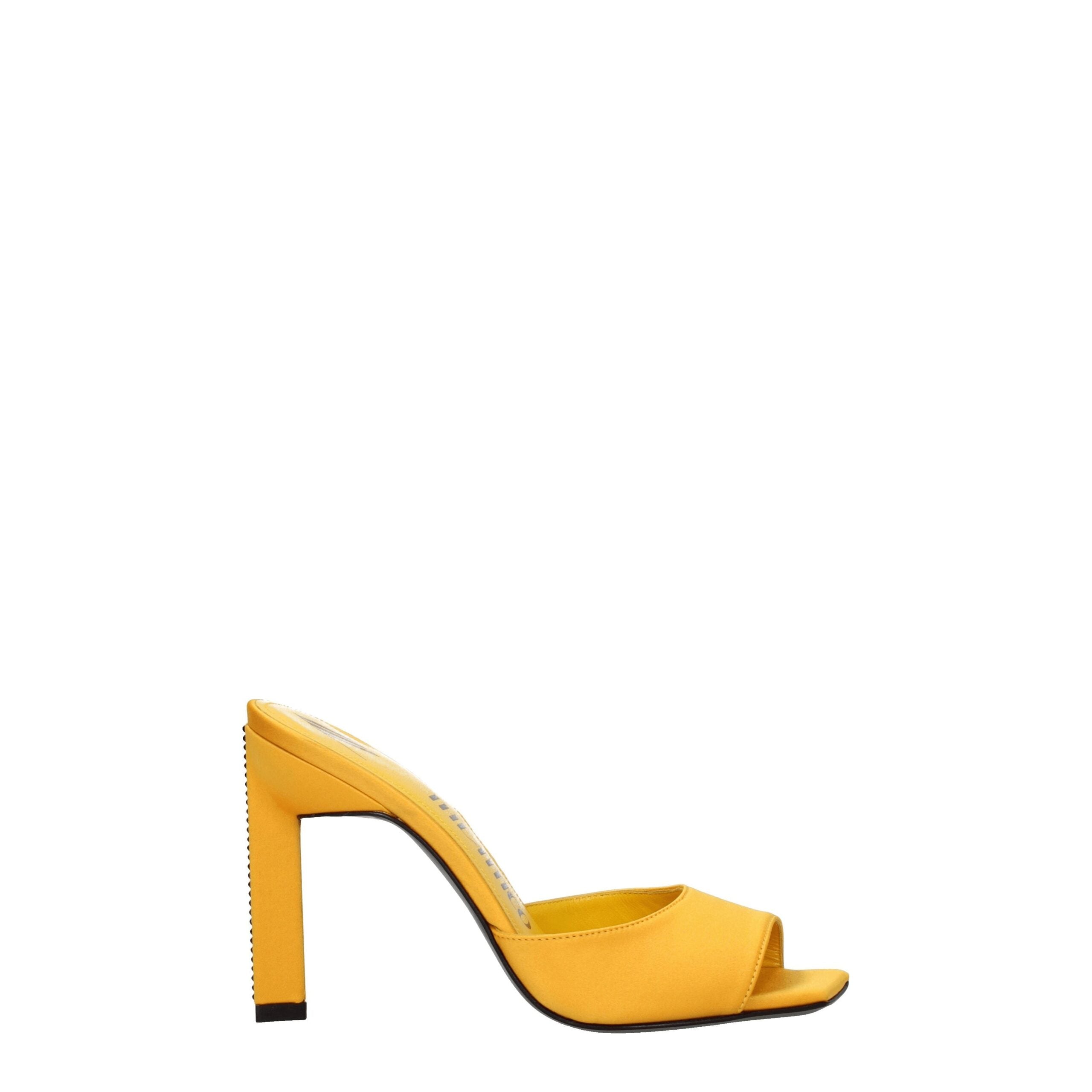 The Attico Orange Satin Sandal